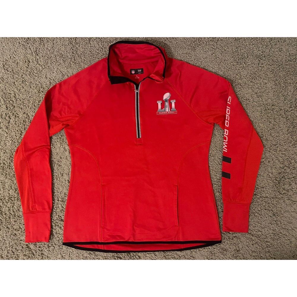 NFL SUPER‎ BOWL LII Red SHIRT Size Large NFL Long Sleeve Womens
